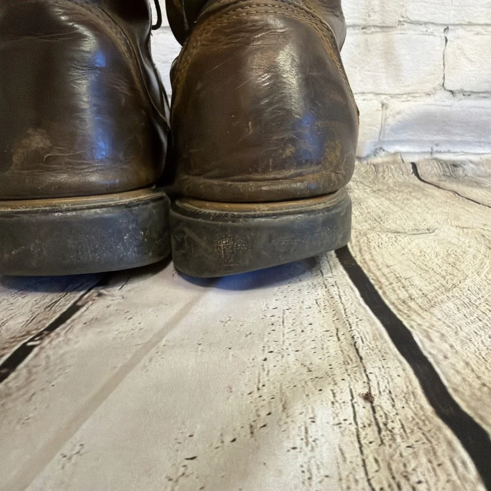 Red Wing Shoes Steel Toe Working Boots Men's Sz 10 EE 4200 Waterproof READ
